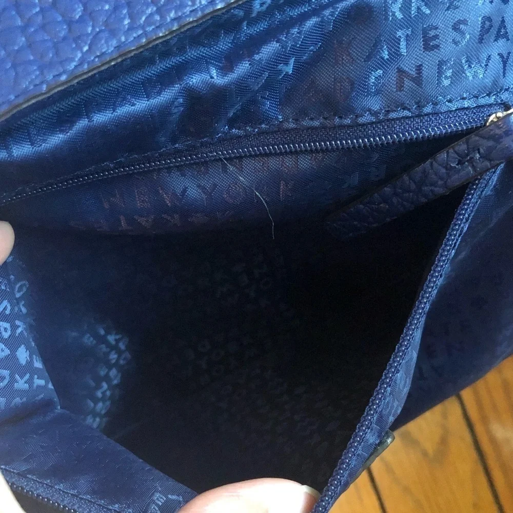 Kate Spade leather backpack blue